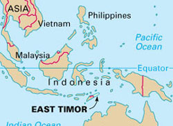 E Timor Map